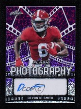 2021 Leaf Flash Flash Photography Purple 10/50 DeVonta Smith #FP-DS2 Auto uk2