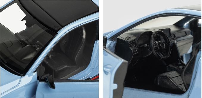 Modellino Hyundai Veloster N 1:38 Pressofuso Blu Con Apertura Portiere E Trazione A Strappo