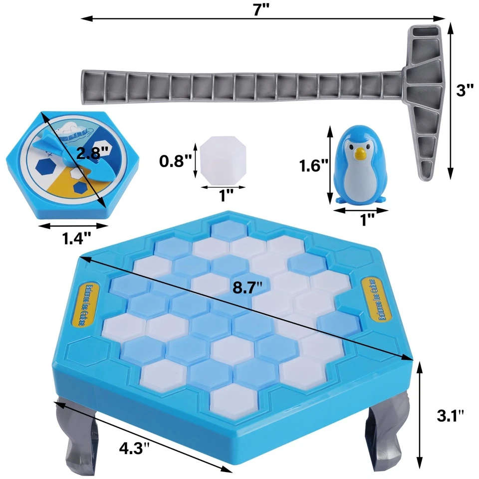 Save Penguin Break Ice Board Game for Kids 4-8, Family Fun Table Puzzle Toy Gift - Image 2 of 4