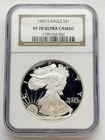 1992-S American Silver Eagle Proof ASE $1 NGC PF70 PR70 UCAM Ultra Cameo Coin