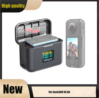 36W Charging Case For Insta360 X4 Air Dual Battery Parallel Charging Display SDE