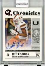 2020 Panini Chronicles Draft Picks Football Jeff Thomas Autograph Red Parallel