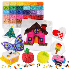 11000 5mm Fuse Beads Kit - 36 Colors, 66 Patterns, Craft for Kids 5-12