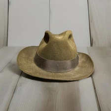 Capas Design Untouchable Men Classic Fedora Hat Brown Wool Made USA M 7 71/8