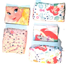 Disney Princess Bed Sheet Sets Little Mermaid Elsa Twin Fitted Flat Pillow 5 Pc