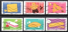 FRANCE 2026. BISCUITS FRANCAIS. 6 TIMBRES OBLITERES OBLITERES. LOT ADH 18