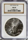 1997 American Eagle Silver Dollar $1 MS69 NGC