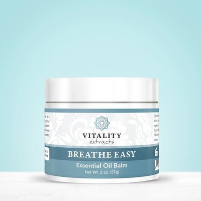 Vitality Extracts Breathe Easy Balm Essential oil 2 Oz Sealed