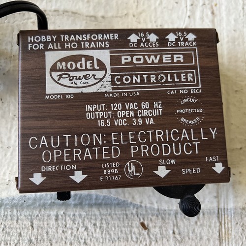 Model Power 100 Hobby Toy Train Tansformer Ho Scale Railroad Model - Picture 2 of 7