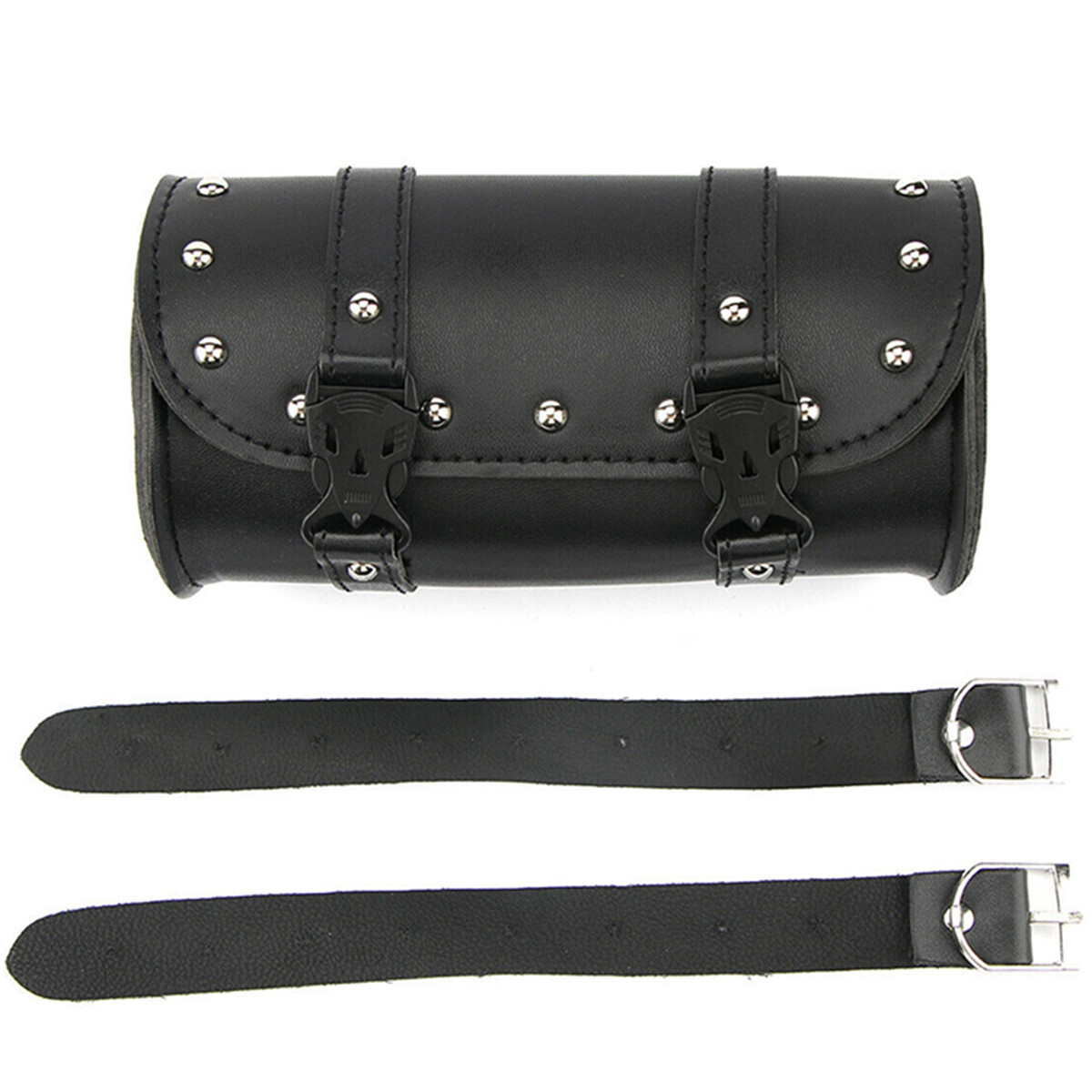 Front Fork Storage Pouch Saddlebag Roll Barrel Tool Bag For Motorcycle Handlebar