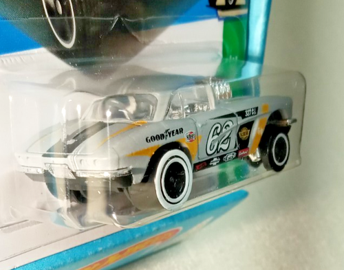Hot Wheels '62 Corvette Gasser JBB08 HW Reverse Rake 4/5 Gray - Picture 5 of 7