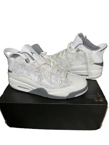 [311046-107] Mens Air Jordan DUB ZERO 'WHITE COOL GREY' New In Box Free Shipping