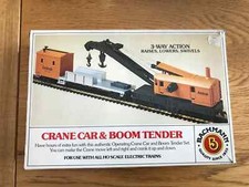 Bachmann, Amtrak 250 ton working jib Crane Car with its Boom Tender - HO Gauge