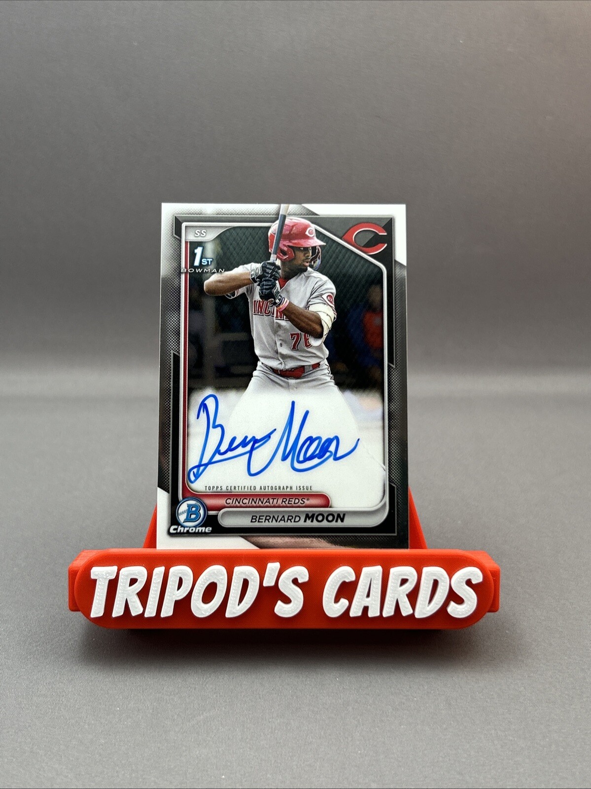 2024 Bowman Chrome Bernard Moon Auto 1st #CPA-BMO Cincy Reds