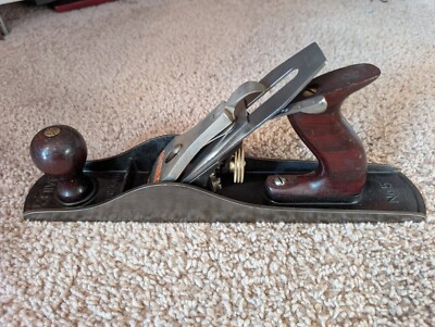 Vintage Stanley Bailey No 5  USA Type  19 Hand Plane Corrugated Bottom