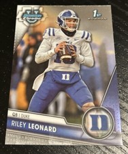 2023 Bowman University Chrome Riley Leonard 1st Bowman - Duke / Notre Dame