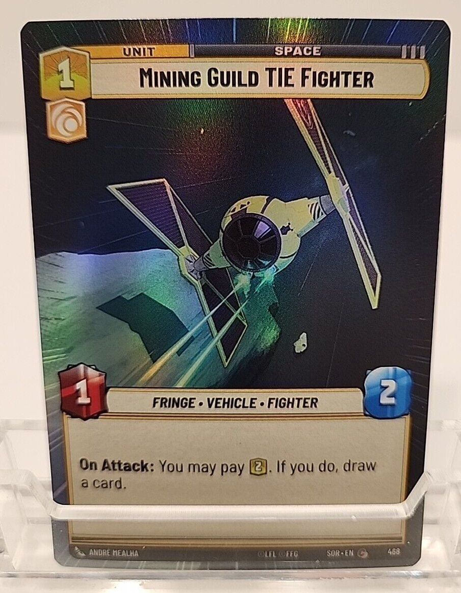 Star Wars Unlimited Hyperspace Foil Mining Guild TIE Fighter #468