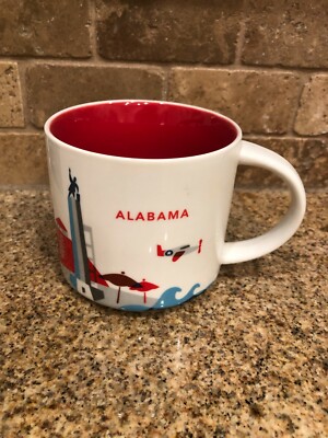 Alabama AL You Are Here 2015 Starbucks Edition 14 oz Coffee Mug Cup Bama
