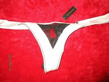 Image of ANN SUMMERS NUDE/BLACK THONG "ADALICIA" SIZE 14 NWT