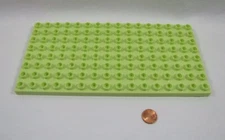 Vtg Lego Duplo Light Green Baseplate 8X16 Set 4820 Princess Palace Base Plate