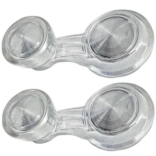 1969~1972 Chevelle GTO El Camino Vent Window Crank Clear Knob Pair Right & Left