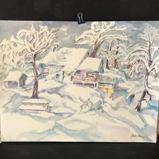 ORIGINAL OIL PAINTING"MAGIC OF WINTER"SIGNED BY ARTIST*WINNER OF MANY AWARDS*