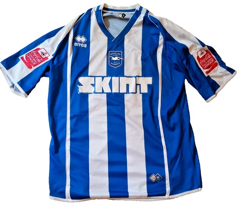Official Brighton & Hove Albion 2006-2008 Errea Home Football Shirt Large FRUTOS
