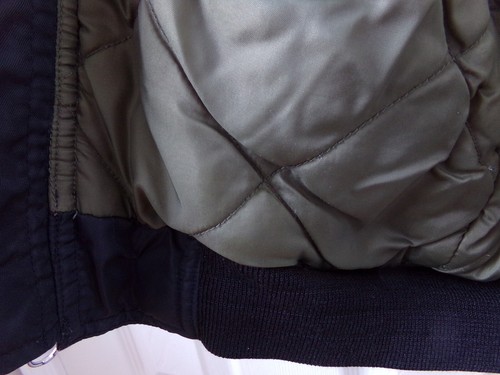 Quilted BOMBER Jacket 4/5 Boys Old Navy Solid Black Full Zip Lined FALL Classic - Picture 16 of 22