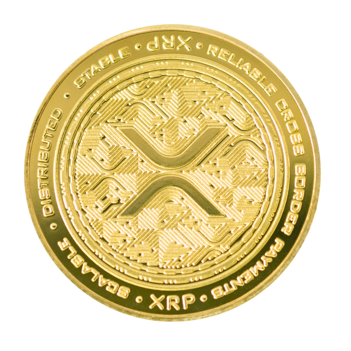 Ripple | XRP Physical Crypto Coin Novelty Souvenir Token Gold Color | eBay