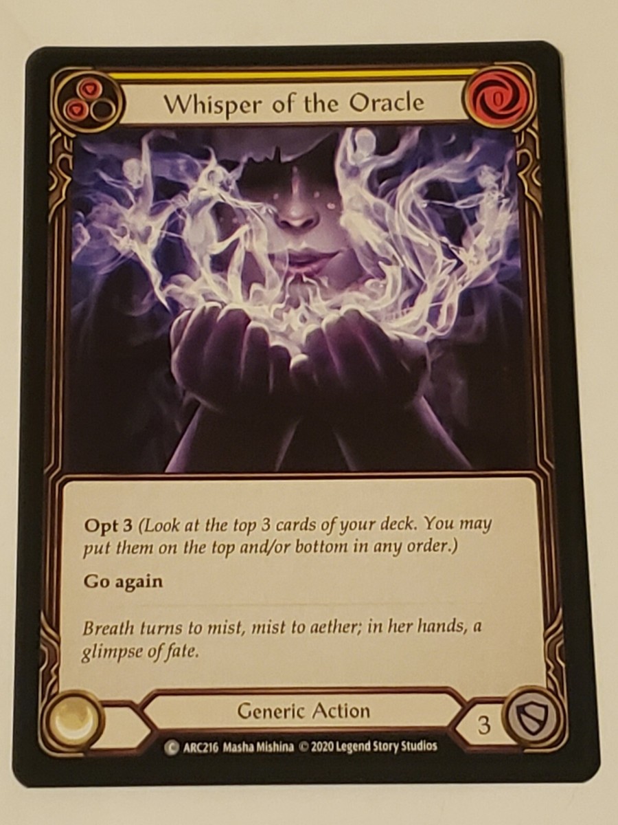 Whisper Of The Oracle (Yellow) Arcane Rising Unlimited Fab NM