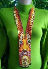 Handmade Necklace Seed Bead Boho American Style Netiv Beaded Multi Strand