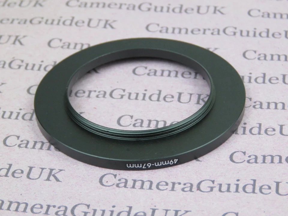 49mm to 67mm Male-Female Stepping Step Up Filter Ring Adapter 49mm-67mm - Image 2 of 2
