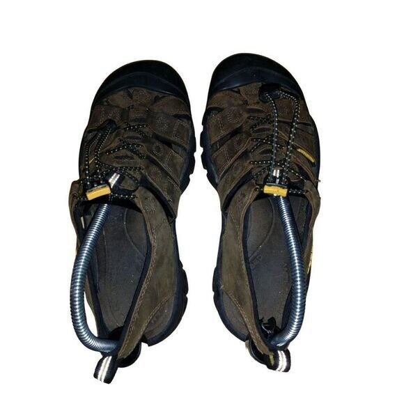 Sandali da trekking Keen Newport bisonte uomo taglia 8 pelle marrone impermeabili outdoor