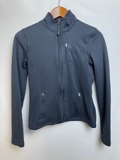 Danskin Now Womens Full Zip Jacket Size S Black Semi-Fitted Active Thumb Holes