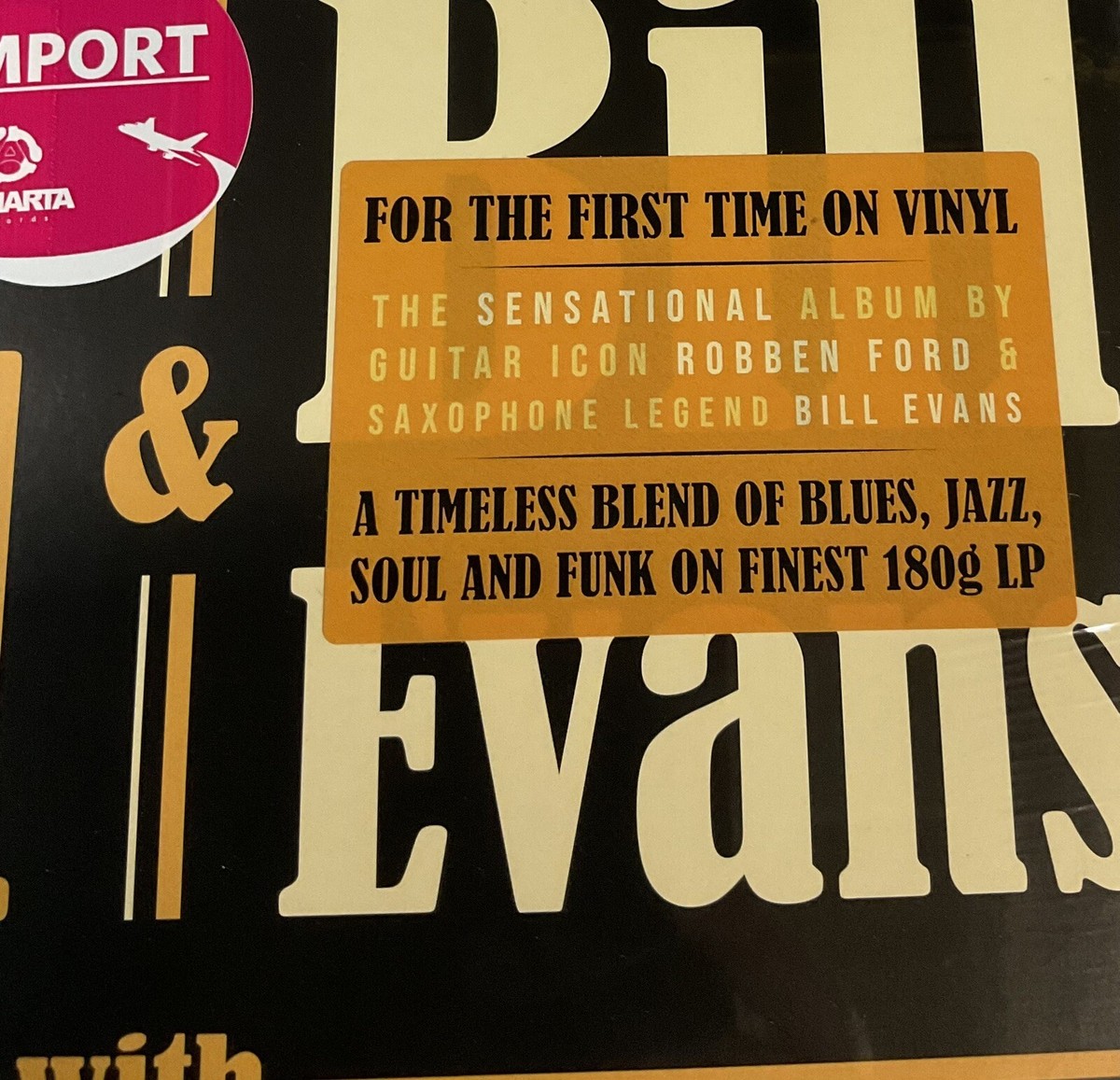 Robben Ford & Bill Evans(Sax) - The Sun Room LP On Vinyl