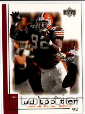2001 Upper Deck UD Top Tier Courtney Brown No. 45 Cleveland Browns