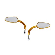 Gold Motorcycle Rear View Mirrors for Harley Touring Road King Road Glide FLHX