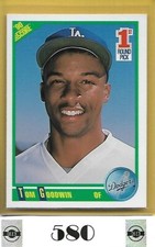 1990 Score #1st round pick # 668 Tom Goodwin Dodgers
