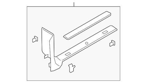 Placa de umbral delantera para Ford (N/P KL1Z-7813209-AB)