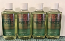 COCONUT LIME VERBENA SHOWER GELS BODY WASHES BATH  BODY WORKS 10 OZ NEW x4