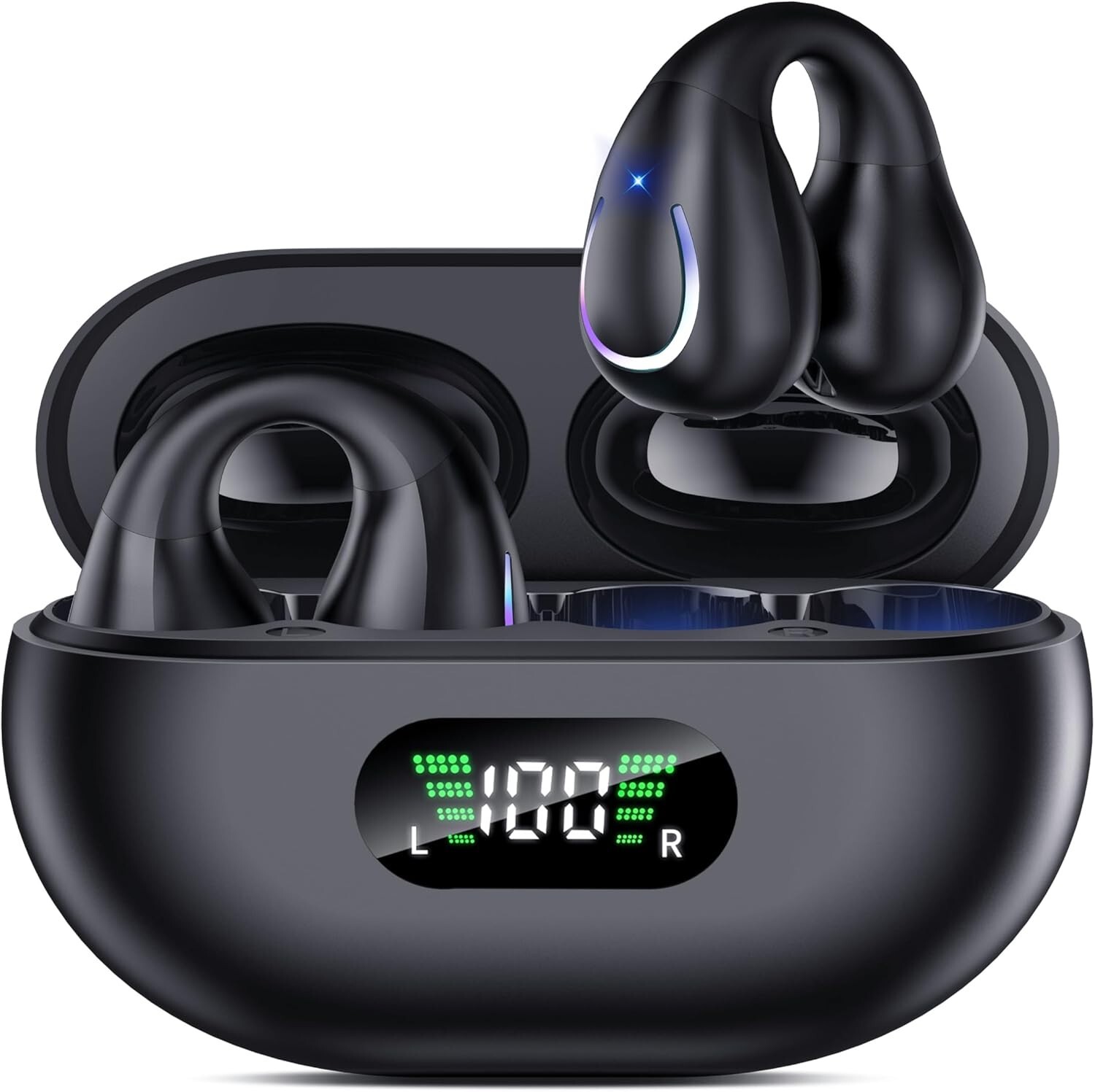 Waterproof Sports Earphones with Earhooks & Powerful Sound for Comfort Fitness