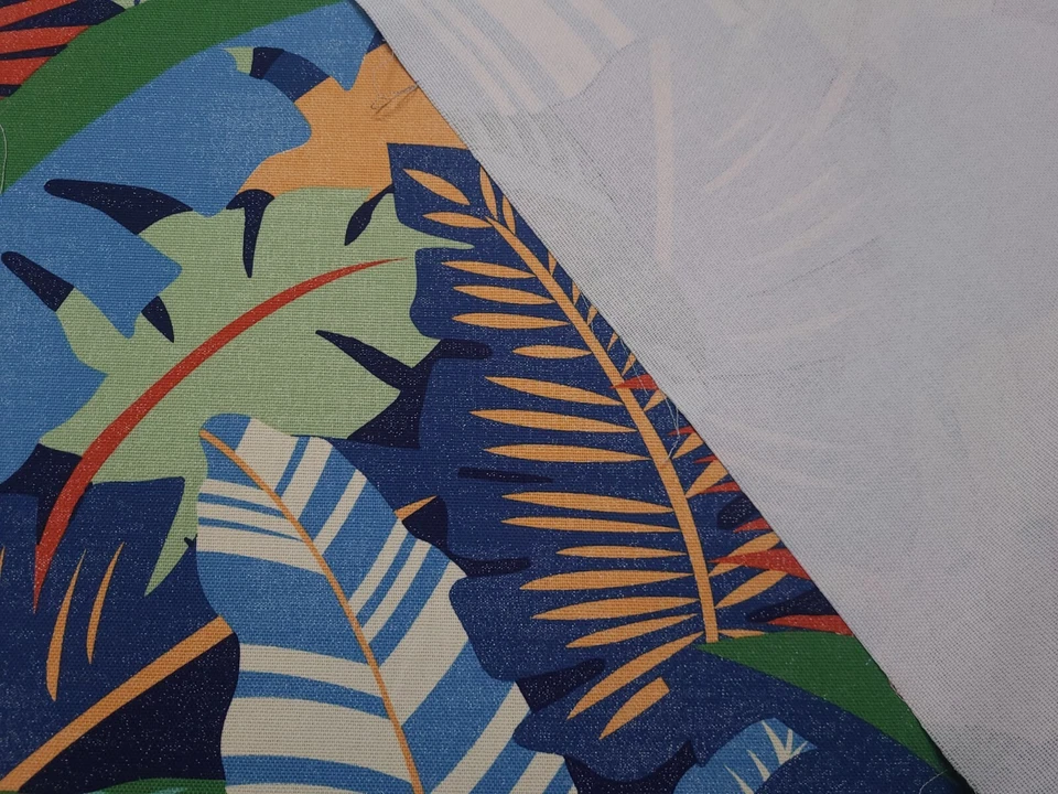 Tommy Bahama PALMA LINDA MANGROVE 蓝色 绿色 黄色 红色 热带印花织物 — 第 2/4 张图片