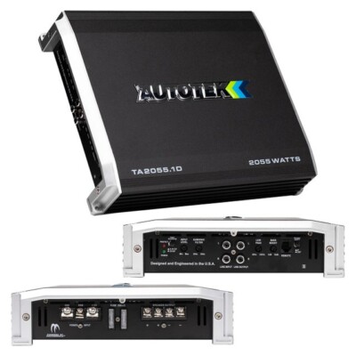 Autotek TA-2055.1D | TA Series 2000W Max Monoblock Subwoofer Car Audio Amplifier