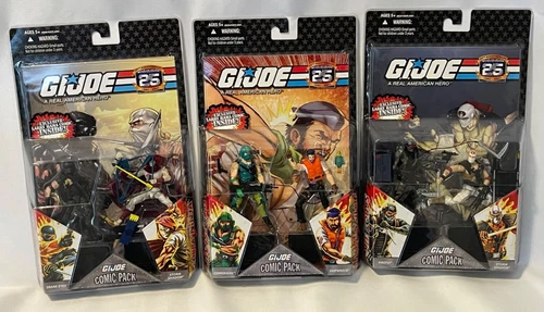 G.I. Joe Comic Pack 25th Anniversary 1982-2007 (Set of 3)  NEW/Factory Sealed
