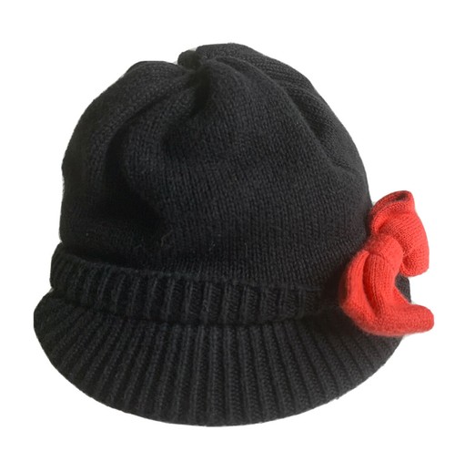 Gymboree Black Beanie Visor Brim Cap 