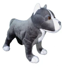 ADORE 13" Standing Hope the Pit Bull Dog Stuffed Animal Plush Toy