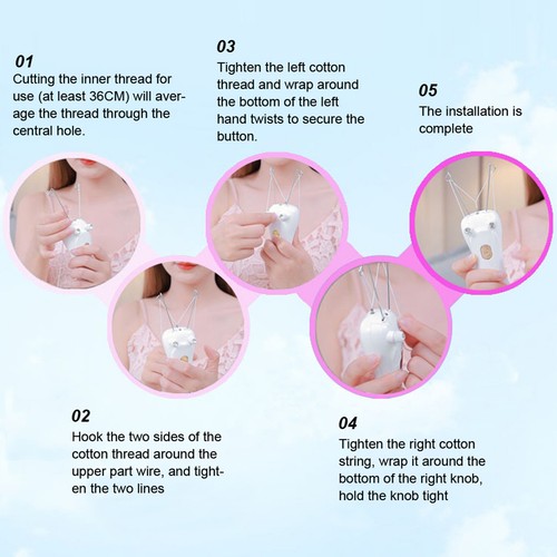 Electric Threading Epilator Hair Remover USB Charging Cotton Thread Epilator - Picture 13 of 24