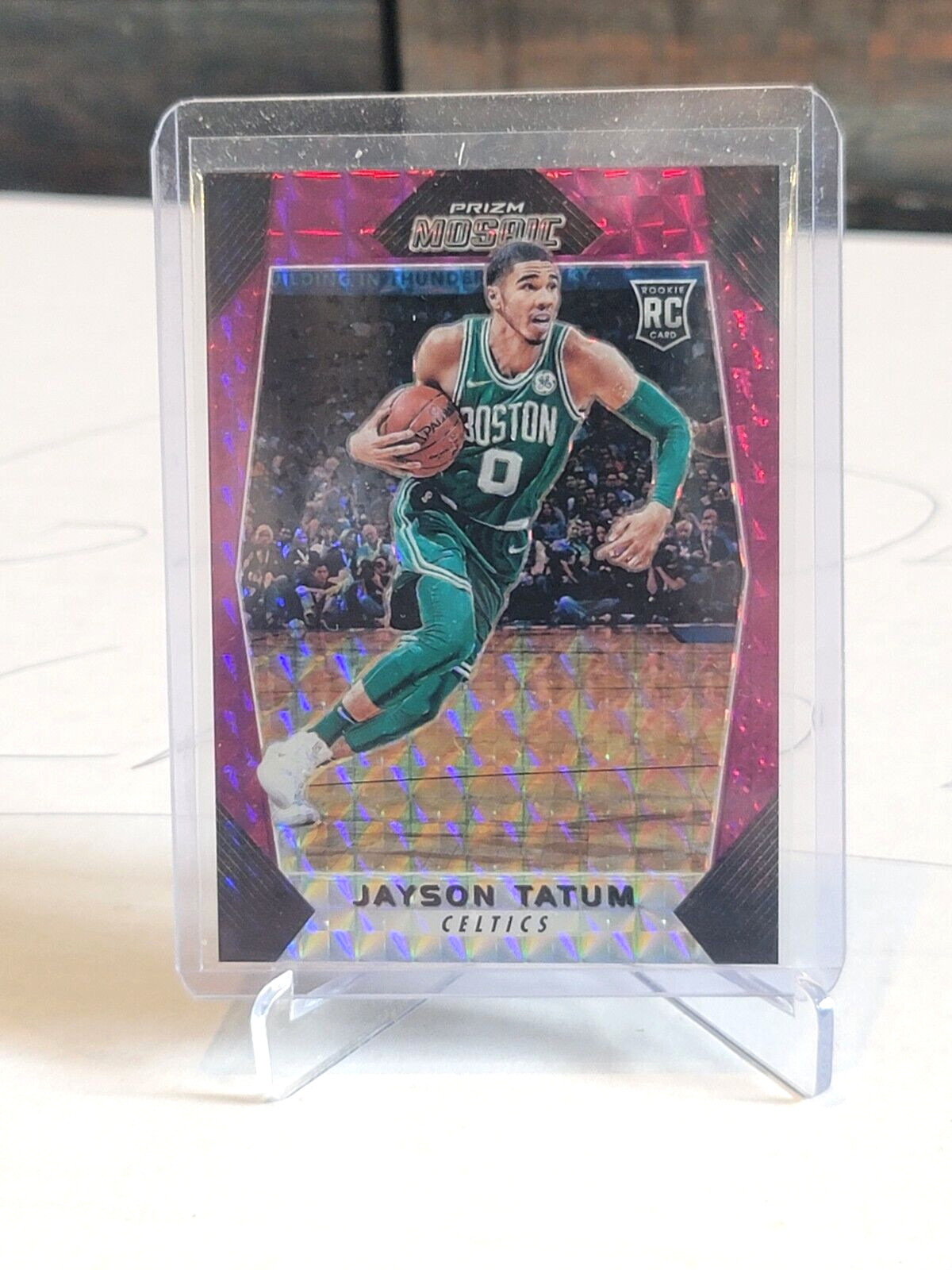 JAYSON TATUM 2017-18 PANINI PRIZM #20 MOSAIC PURPLE ROOKIE RC 24/99