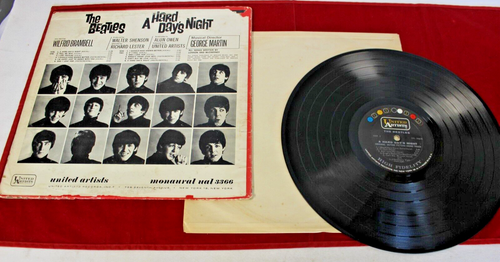THE BEATLES " A HARD DAY'S NIGHT MONO LP 1st“ I Cry Instead” Error Vinyl - Imagen 3 de 8