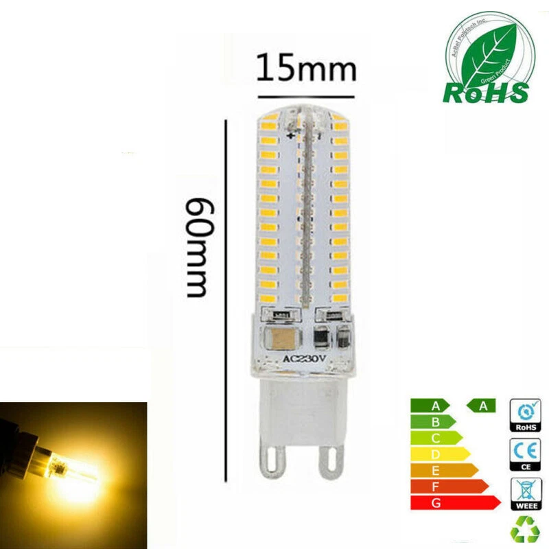 10X 10W G9 Led 3014 104SMD Stiftsockel Warmweiß​ Leuchtmittel Birne Lampe 220V - Bild 2 von 4